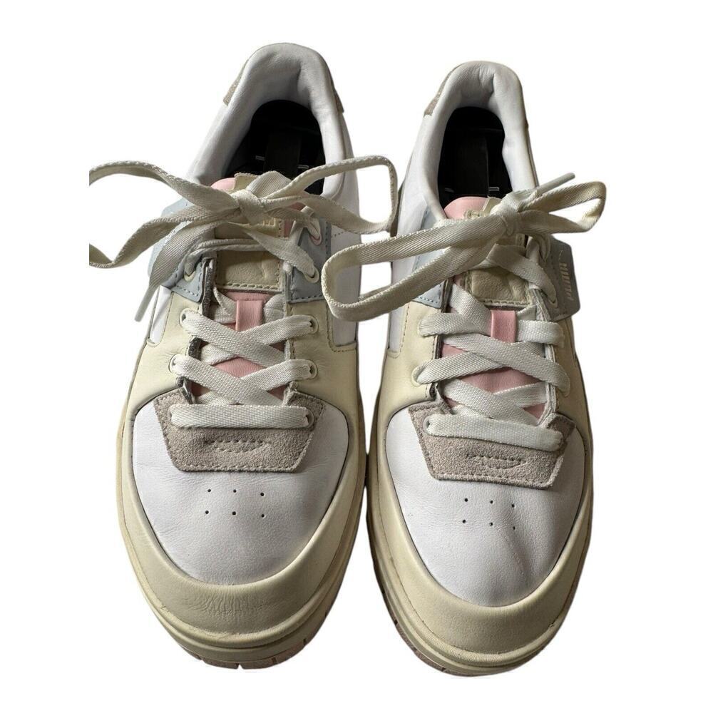 Puma Cali Dream Platform Women's 8 Sneakers Shoes White Cream Pink 383112-01 - Picture 2 of 10